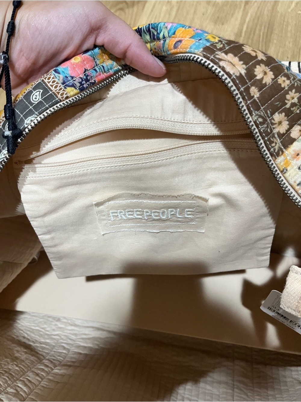 Free People Distorted Quilt tote bag - Picture 9 of 14